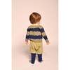 Baby Mountain Peaks Patchwork Cardi, Sage Mix - Cardigans - 5