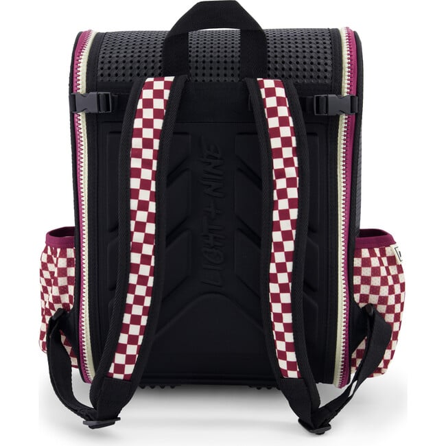 Student Backpack, Checkered Brick - Backpacks - 3