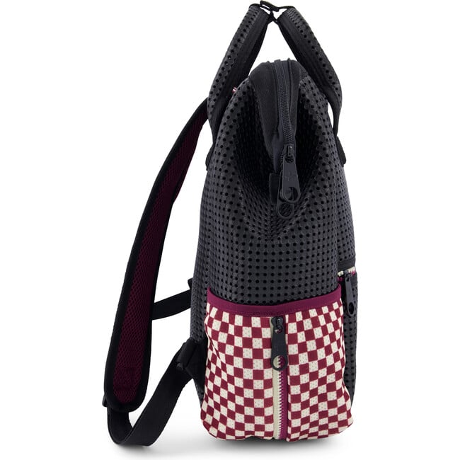 Tweeny Short Backpack, Checkered Brick - Backpacks - 4