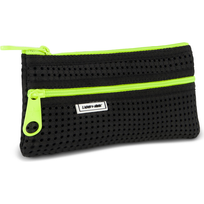 Flat Pencil Pouch, Neon Lime