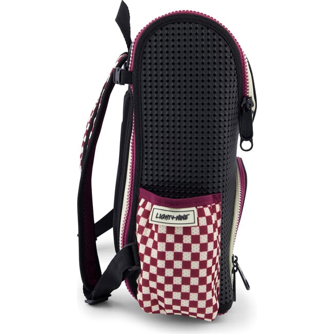 Student Backpack, Checkered Brick - Backpacks - 8