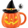 Lidded Jack-O-Lantern Mug with Spoon - Accents - 1 - thumbnail