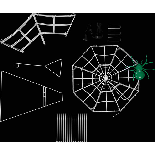 Outdoor Animated Spider Web - Accents - 7