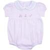 Round Collar Golf Bubble Romper, Pink - Rompers - 1 - thumbnail
