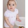Round Collar Golf Bubble Romper, Pink - Rompers - 2