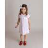 School Days Embroidered Pima Dress, Toddler Girls, Pink - Dresses - 3