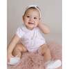 Round Collar Golf Bubble Romper, Pink - Rompers - 3