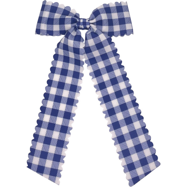 Gingham Bow, Navy