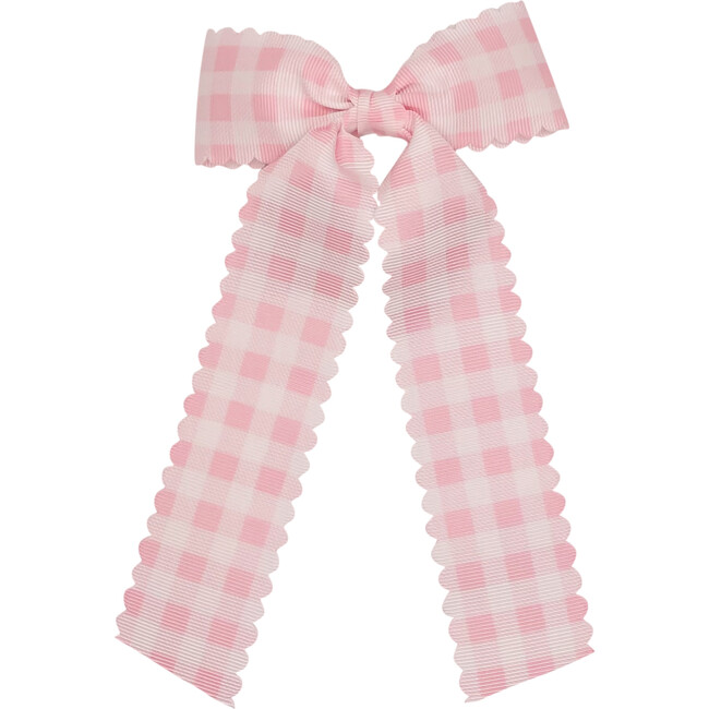 Gingham Bow, Pink