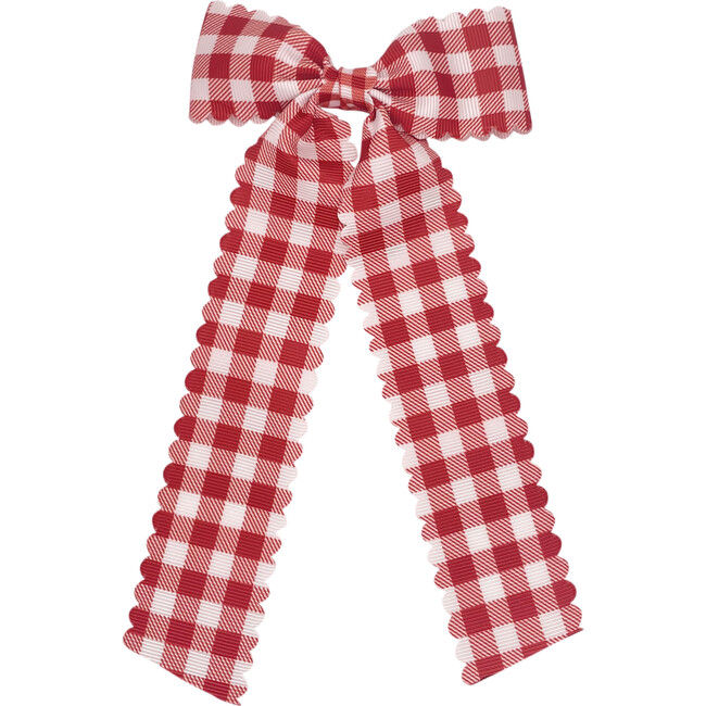 Gingham Bow, Red