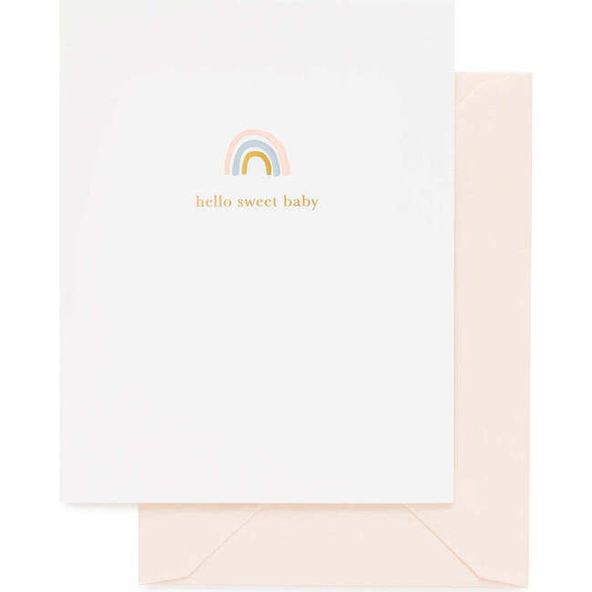 Sweet Baby Card, Rainbow
