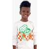 Puperoni Pizza Graphic Long Sleeve Tee, Cloud Heather - T-Shirts - 2