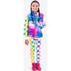 Checkerboard Print Leggings, Multicolors - Leggings - 2