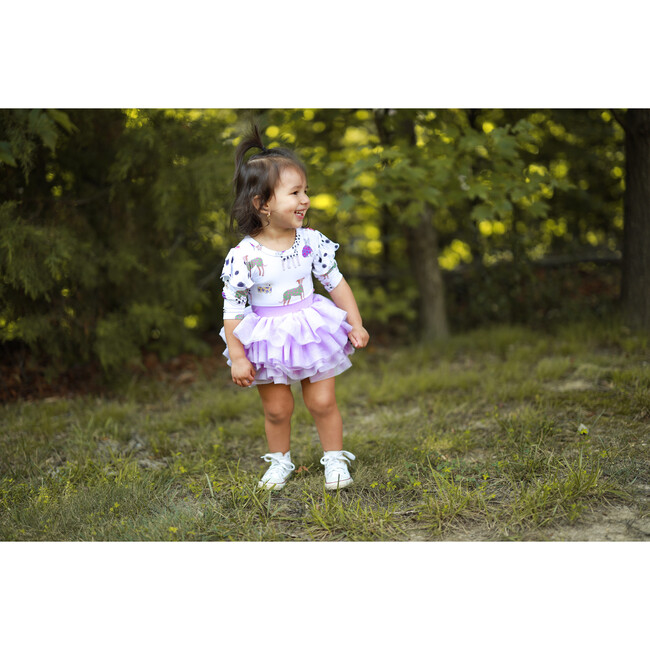 Paw-Fect Puppy Baby Bodysuit Dress, White - Dresses - 2