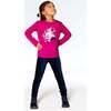 Unicorn Print Long Sleeve T-Shirt, Purple Pink - T-Shirts - 2