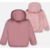 Transition Reversible Sherpa & Nylon Jacket, Old Pink - Coats - 3