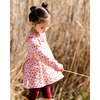 Tulip Print Ruffle Collar Muslin Blouse, Pinky - Blouses - 2