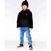 Transition Reversible Sherpa & Nylon Jacket, Black - Coats - 2