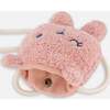 Sherpa Embroidered Cat Face Cross-Body Bag, Rosette Pink - Bags - 6