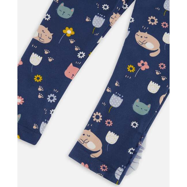 Tunic & Print Legging Set, Rosette Pink & Navy - Mixed Apparel Set - 5