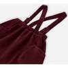 Ribbed Velvet Skirt, Burgundy - Skirts - 4