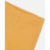 Rib Leggings, Yellow - Leggings - 4