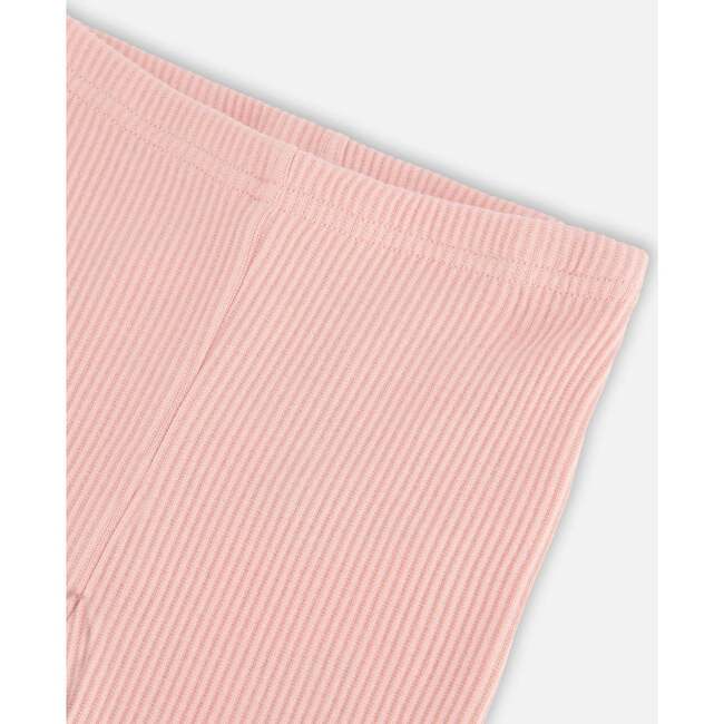 Rib Leggings, Powder Pink - Leggings - 4