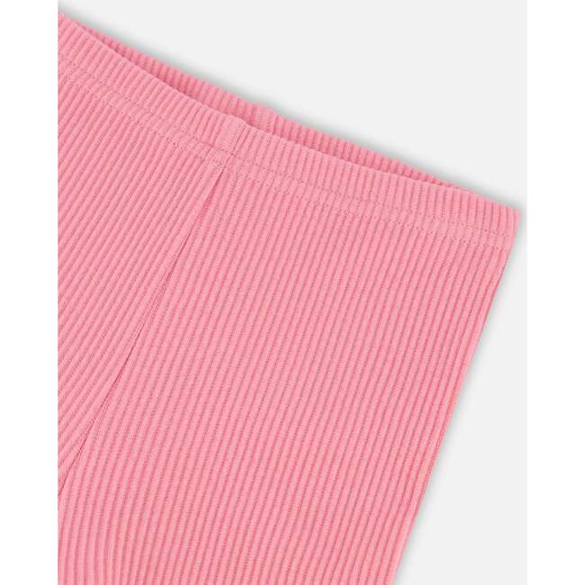 Rib Leggings, Candy Pink - Leggings - 4