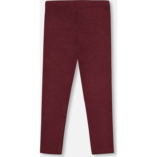 Super Soft Rib Leggings, Burgundy - Leggings - 3