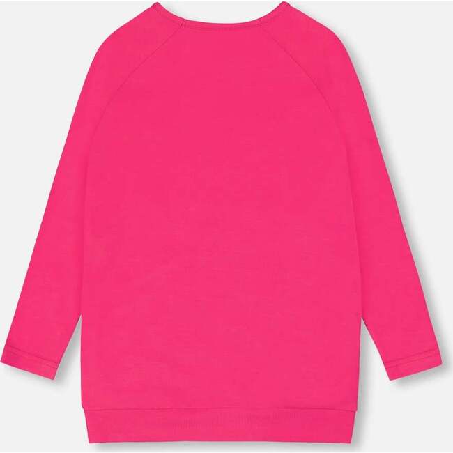 Long Sleeve Jersey Tunic, Purple Pink - Tunics - 3