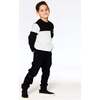Super Soft Brushed Rib Top, Light Grey Mix & Black - T-Shirts - 2