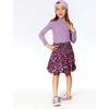 Super Soft Brushed Rib Mock Neck Top, Lilac - T-Shirts - 2