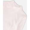 Super Soft Brushed Rib Mock Neck Top, White - T-Shirts - 4