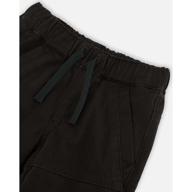 Stretch Twill Jogger Pants, Black - Pants - 3