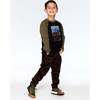 Stretch Corduroy Jogger Pants, Chocolate - Pants - 2