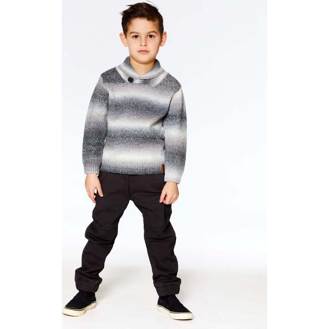 Stretch Twill Jogger Pants, Ebony Grey - Pants - 3