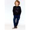 Smile Print Jersey T-Shirt, Black & Multicolors - T-Shirts - 2