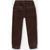 Stretch Corduroy Jogger Pants, Chocolate - Pants - 3