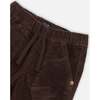 Stretch Corduroy Jogger Pants, Chocolate - Pants - 4