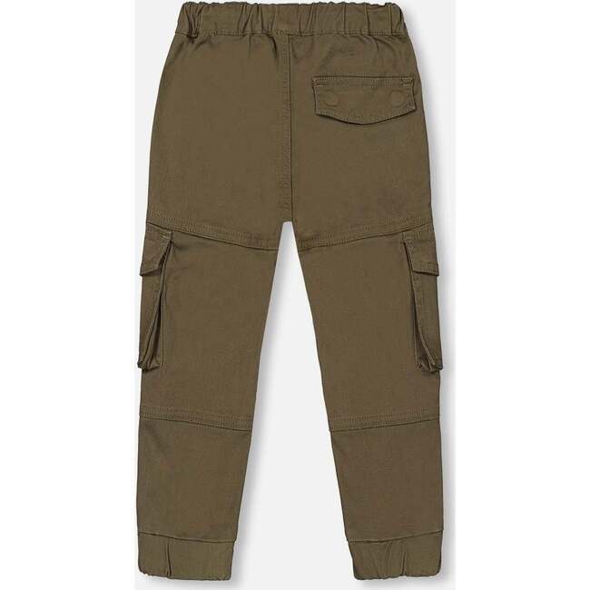 Stretch Twill Cargo Pocket Jogger Pants, Grape Leaf - Pants - 4