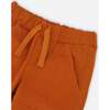 Stretch Twill Cargo Pocket Jogger Pants, Brown-Orange - Pants - 5