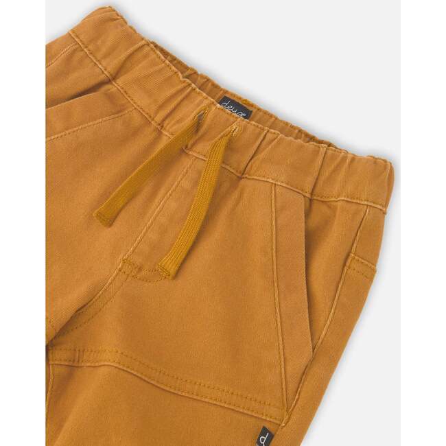 Stretch Twill Jogger Pants, Caramel - Pants - 5