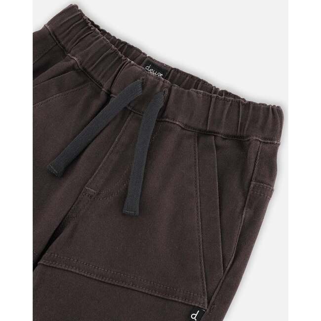 Stretch Twill Jogger Pants, Ebony Grey - Pants - 5