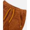 Stretch Corduroy Jogger Pants, Golden Brown - Pants - 4