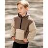 Sherpa Half-Zip Pullover, Caramel - Sweaters - 2