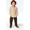 Sherpa Oversize Shirt, Beige - Jackets - 3