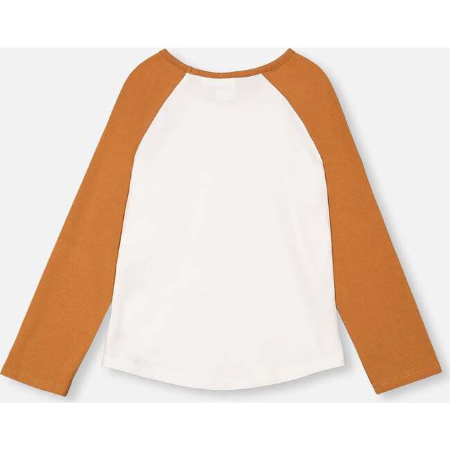 Long Raglan Sleeve Top, Golden Yellow - T-Shirts - 3