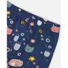 Sleepy Cats Print Leggings, Navy - Leggings - 4