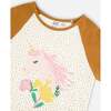 Long Raglan Sleeve Top, Golden Yellow - T-Shirts - 4