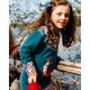 Icelandic Knit Dress, Teal Blue - Dresses - 2